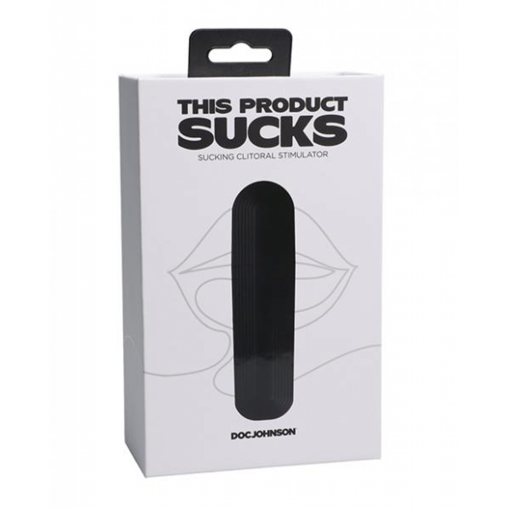 Discreet Lipstick Suction Toy - Black