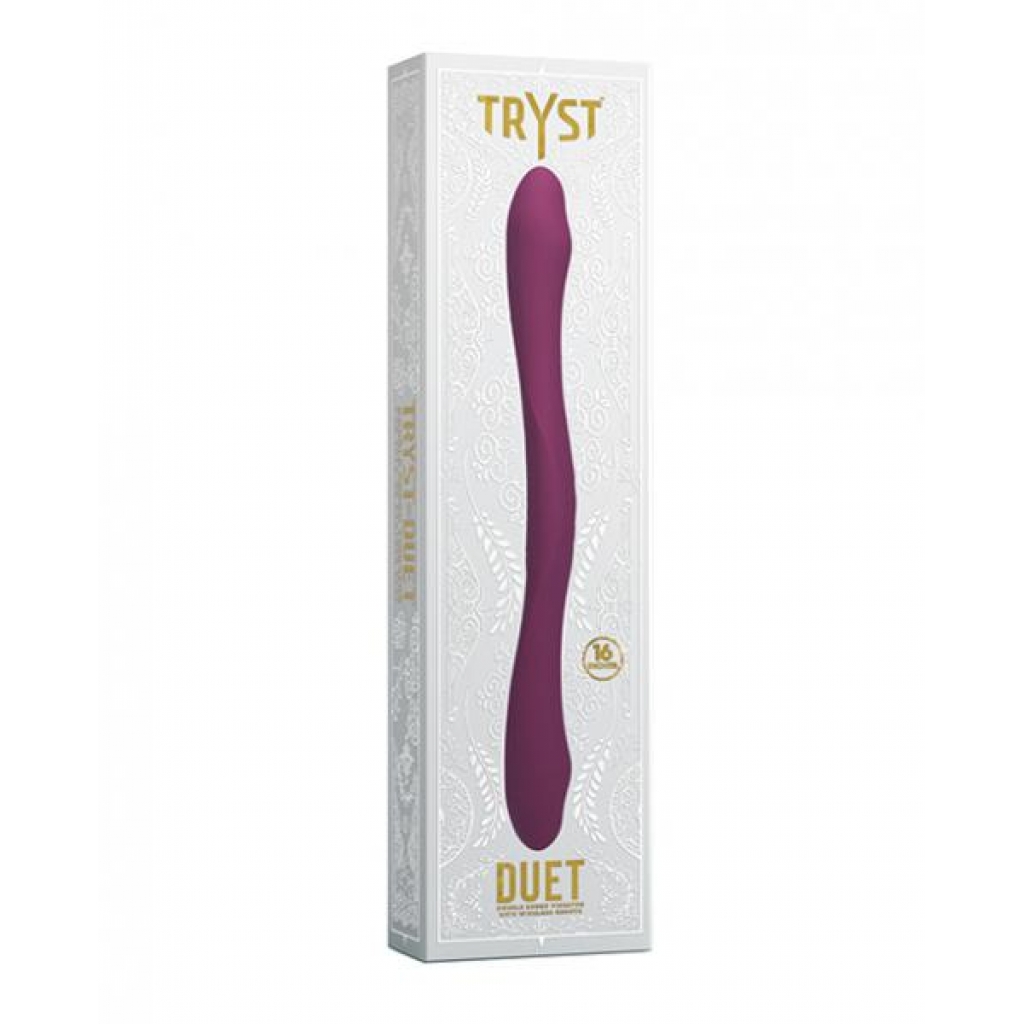 Tryst Duet Remote-Controlled Vibrator - Berry