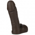 Vac-U-Lock 8-inch Realistic Cock - Brown