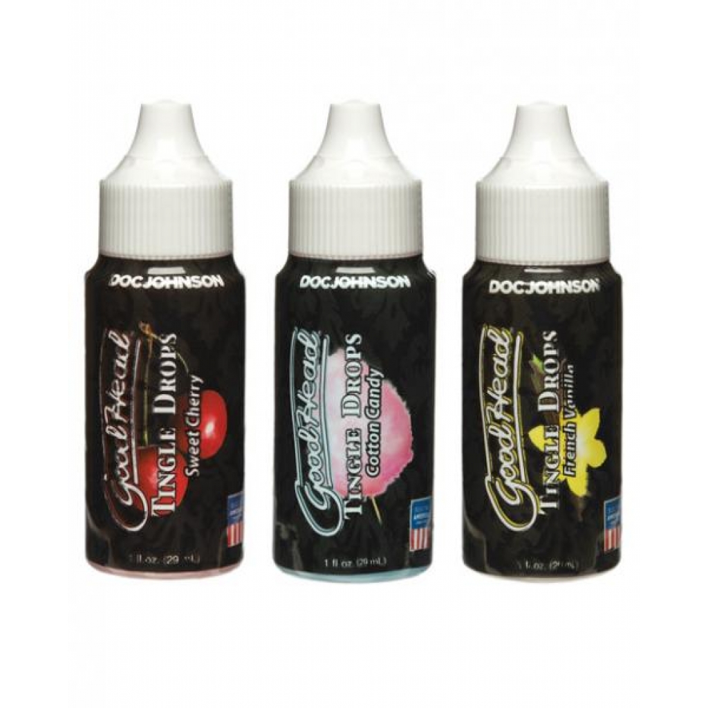 Goodhead Tingle Drops - 3 Pack (Cherry, Cotton Candy, Vanilla)