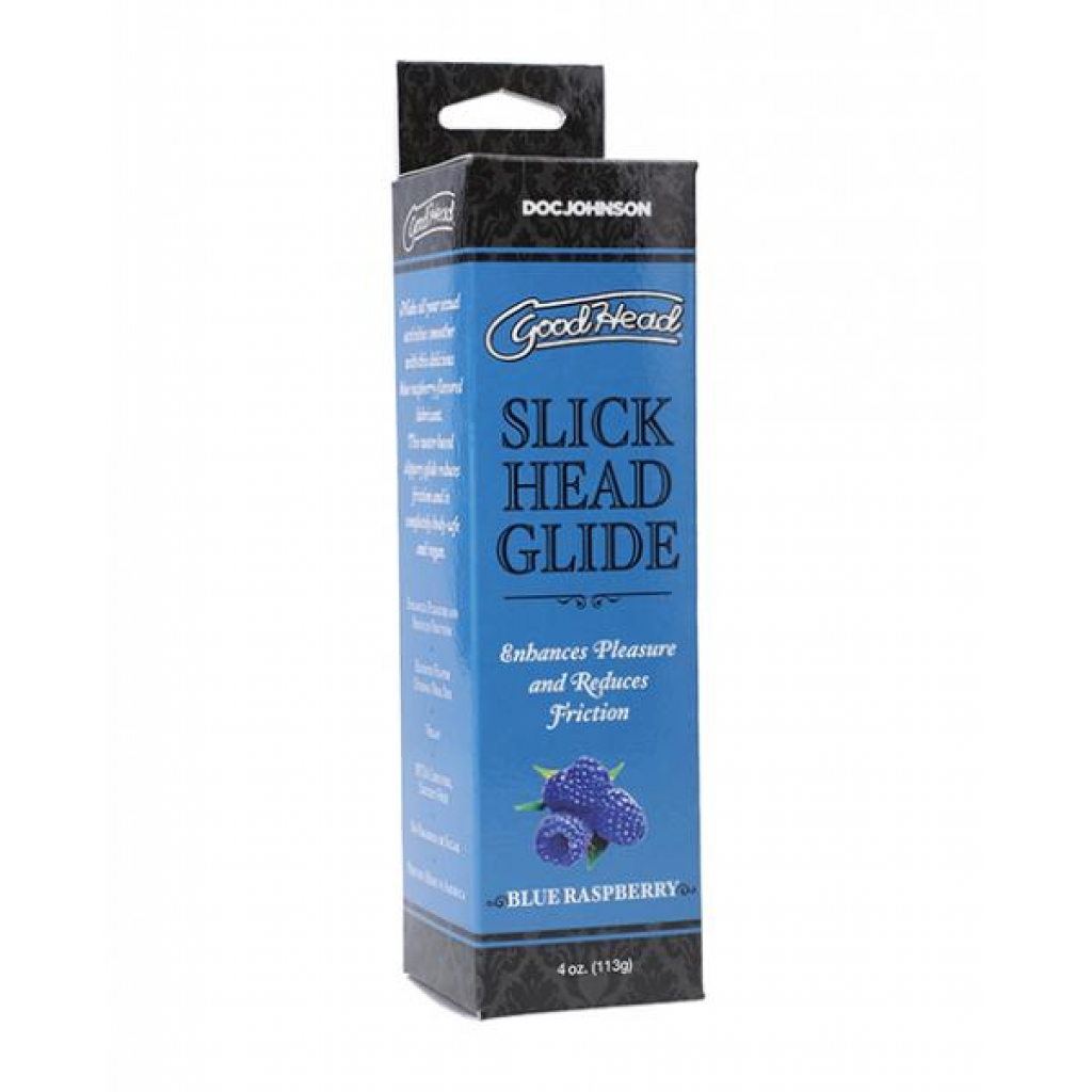 Goodhead Slick Head Glide Boxed - 4 Oz Blue Raspberry