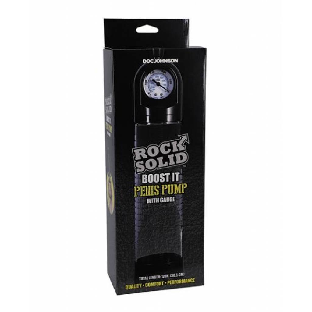 Rock Solid Boost It Penis Pump with Gauge