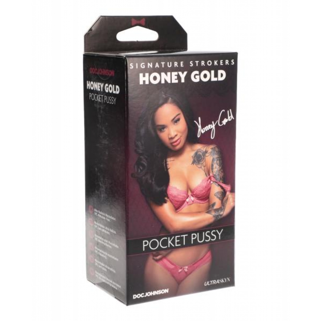 Signature Strokers Ultraskyn Pocket Pussy - Honey Gold