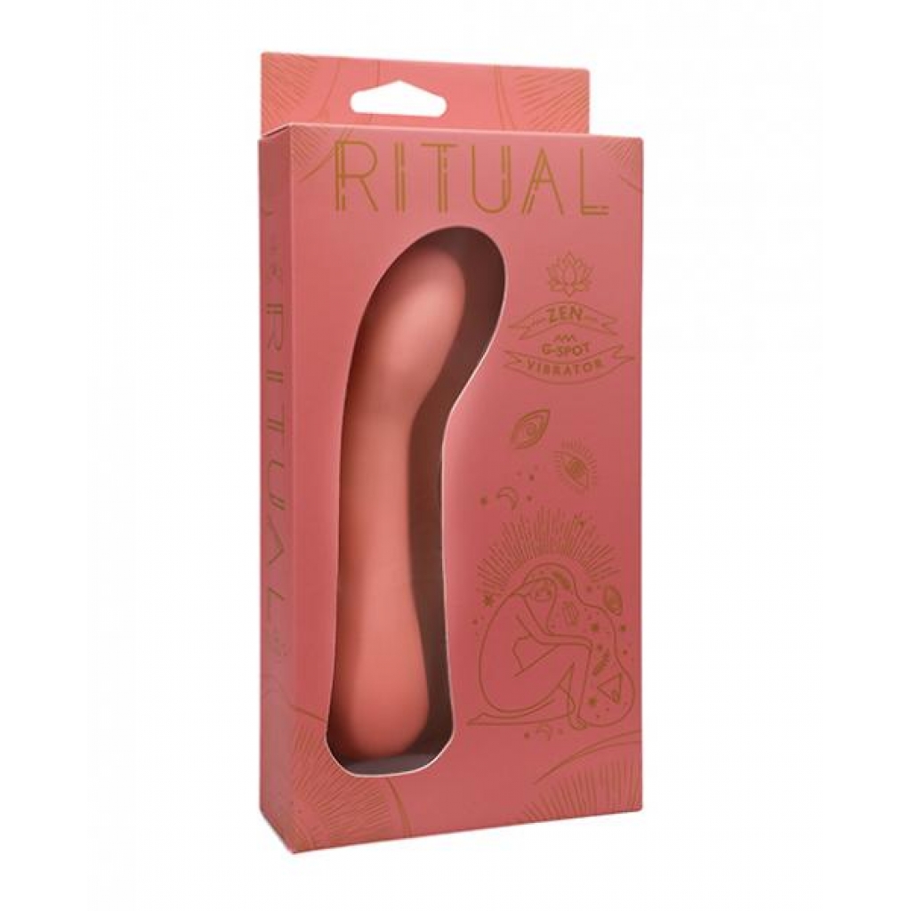 Ritual Zen Rechargeable Silicone G-spot Vibe - Coral