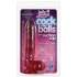 Jelly Jewels C*ck and Balls with Suction Cup - 8 Inch Ruby