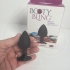 Booty Bling Small Black Plug with Pink Stone