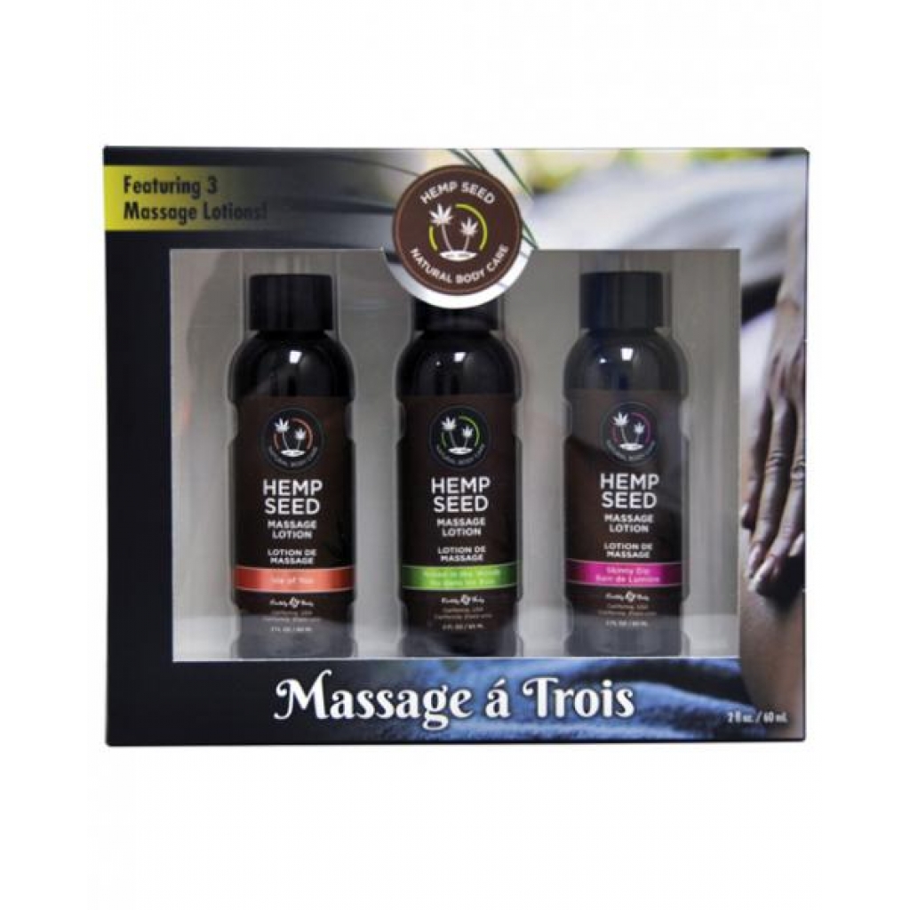 Earthly Body Massage A Trois: Isle, Skinny & Naked - 2oz