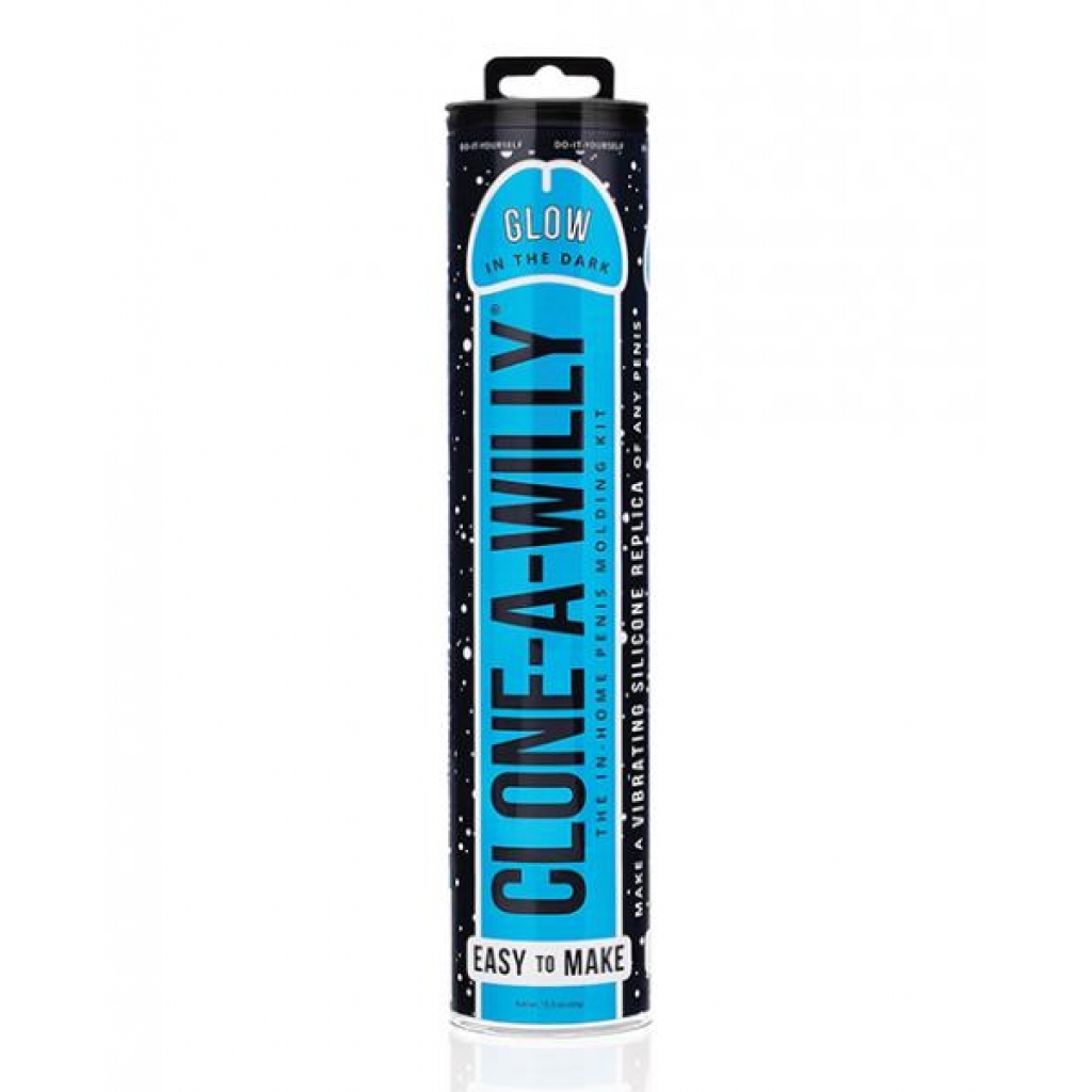 Clone-a-Willy Kit - Vibrating Glow In The Dark - Blue