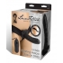 Unisex Vibrating Hollow Strap On Dildo - O/S Black