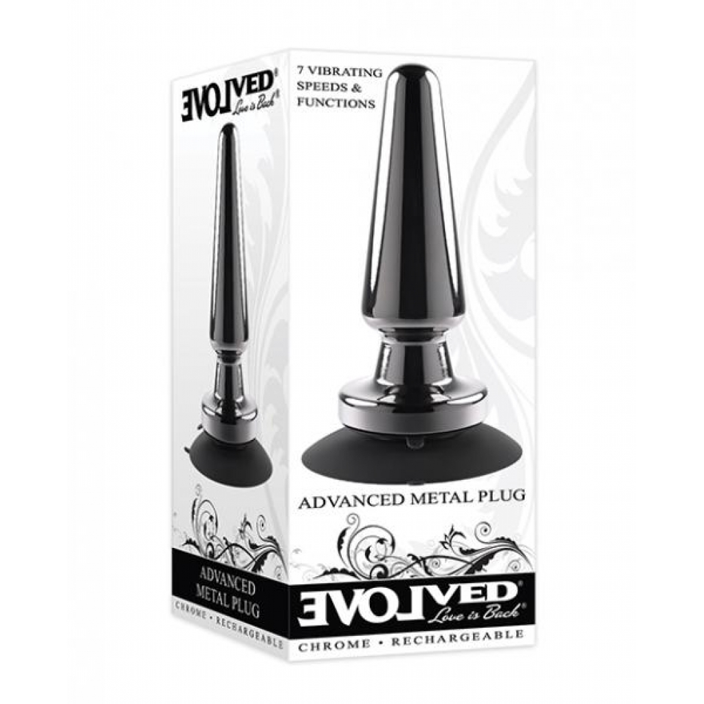 Evolved Advanced Vibrating Rechargeable Metal Plug: Luxurious Pleasure