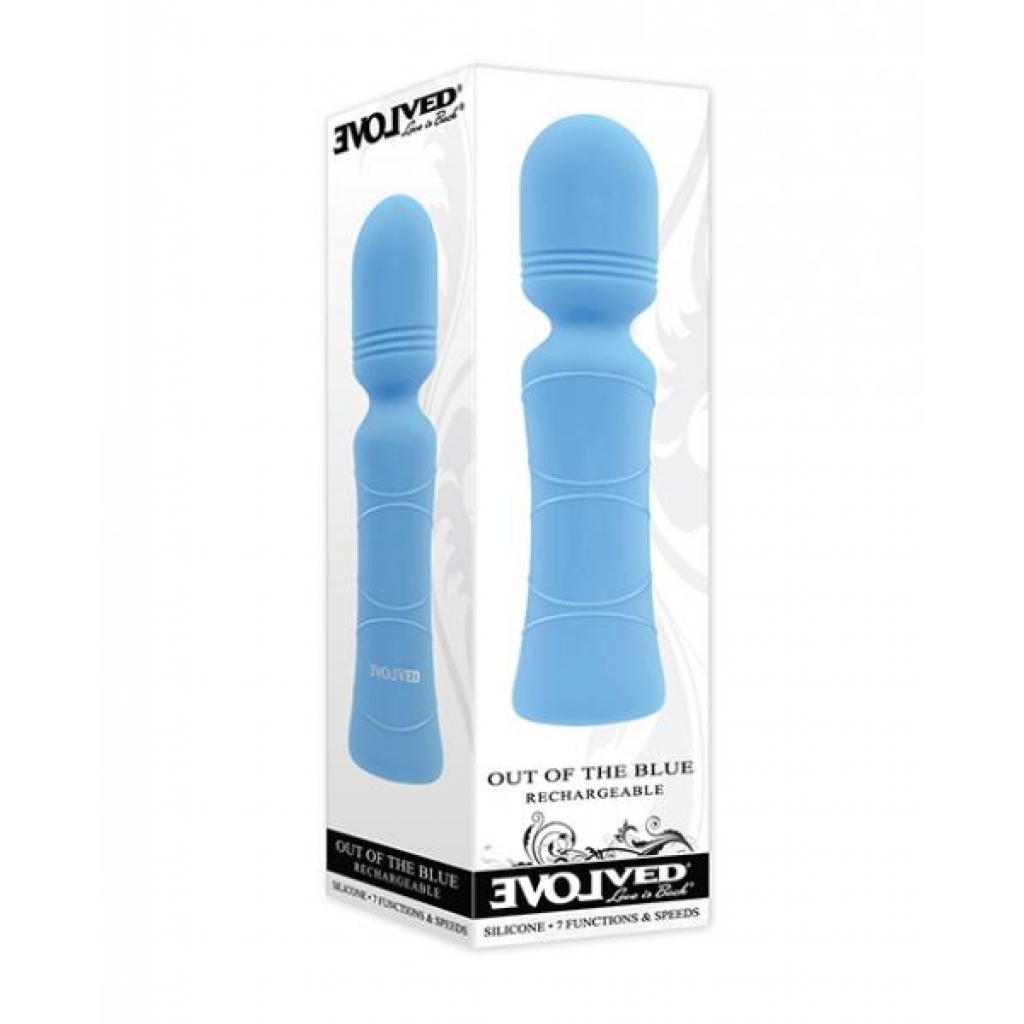 Evolved Out Of The Blue Vibrating Mini Wand in Blue