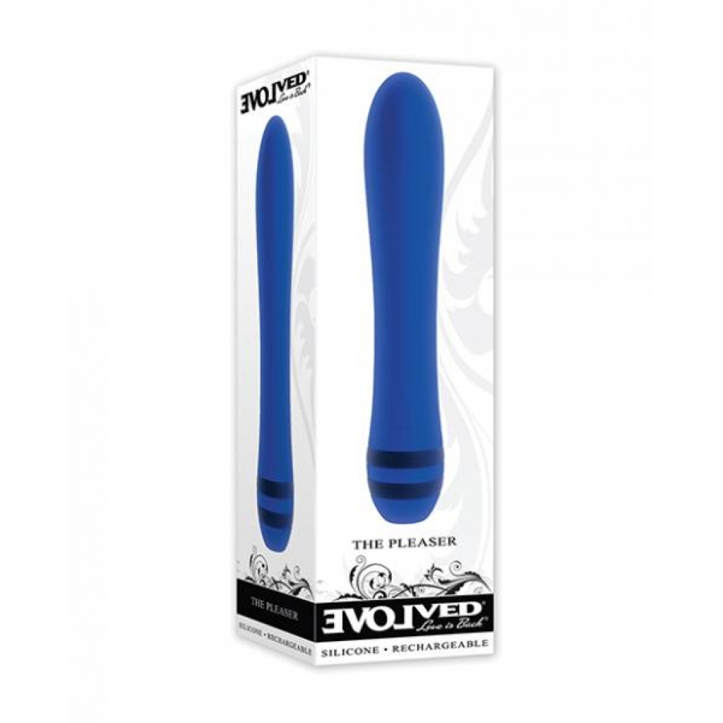 Evolved Pleaser Waterproof Vibrator - Blue