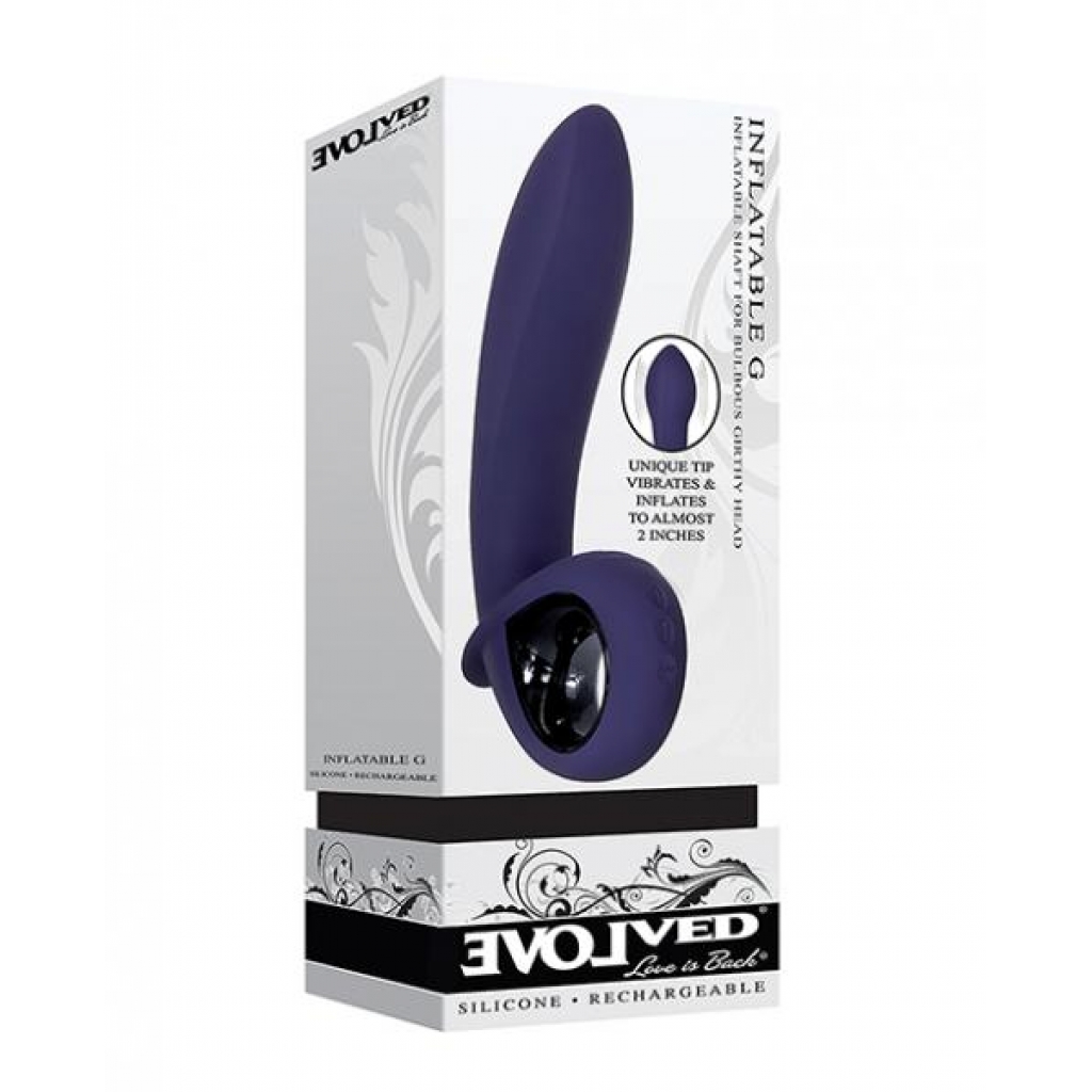 Evolved Inflatable G Rechargeable Vibrator - Purple