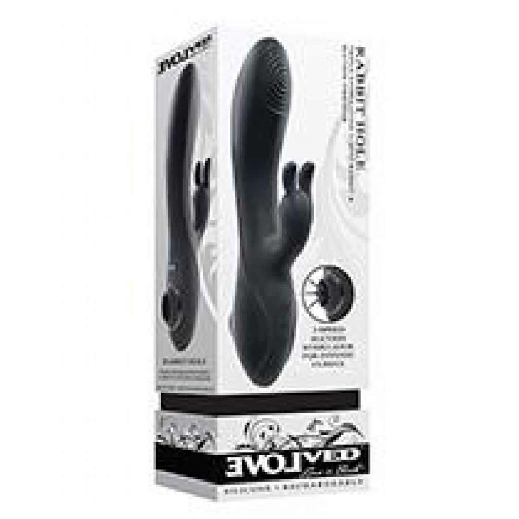 Evolved Rabbit Hole Triple Stimulation Vibrator - Black