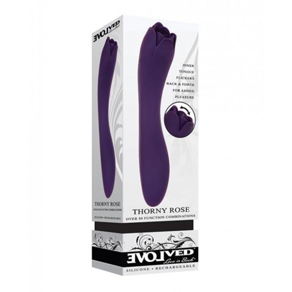 Evolved Thorny Rose Dual End Massager - Purple