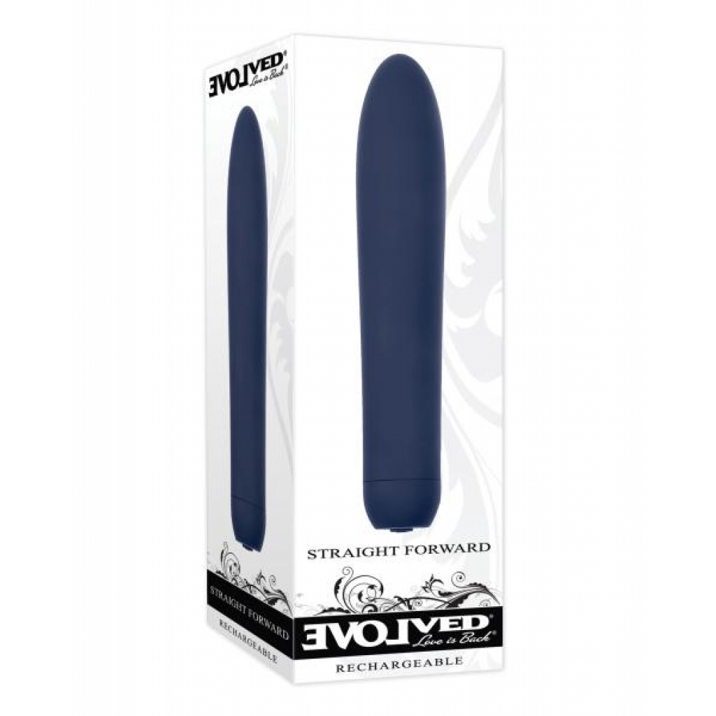 Evolved Straight Forward Vibrator - Blue