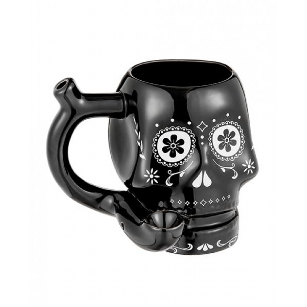 Fashioncraft Novelty Sugar Skull Mug - Black