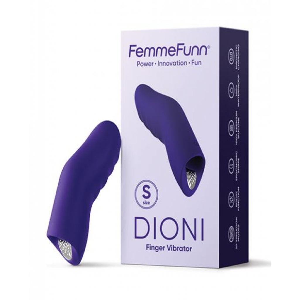 Femme Funn Dioni Wearable Finger Vibe - Small Dark Purple