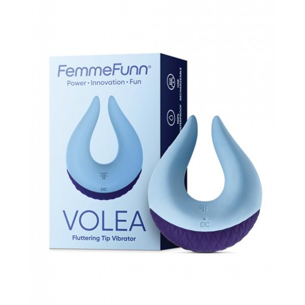 Femme Funn Volea Fluttering Tip Vibrator - Light Blue