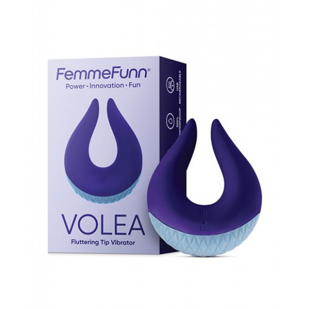 Femme Funn Volea Fluttering Tip Vibrator - Dark Purple