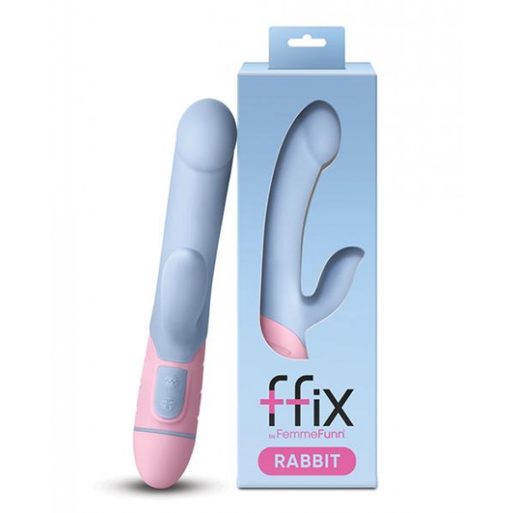 Femme Funn FFIX Rabbit Vibrator - Blue/Pink