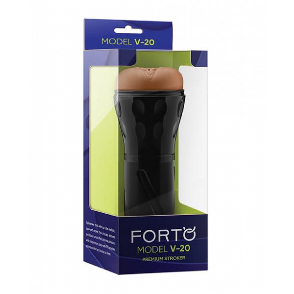 Forto Model V-20 Hard-Side Vagina Masturbator - Tan