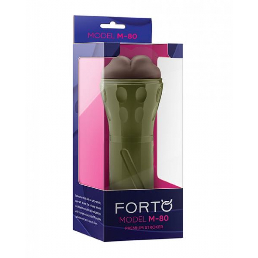 Forto Model M-80 Hard-side Mouth Masturbator - Dark