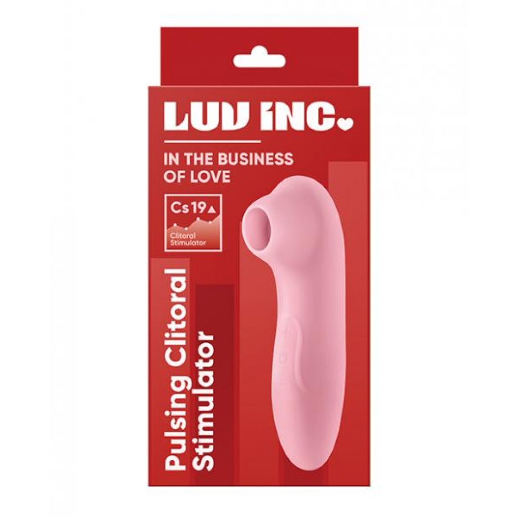 Luv Inc. Pulsing Clitoral Stimulator - Light Pink