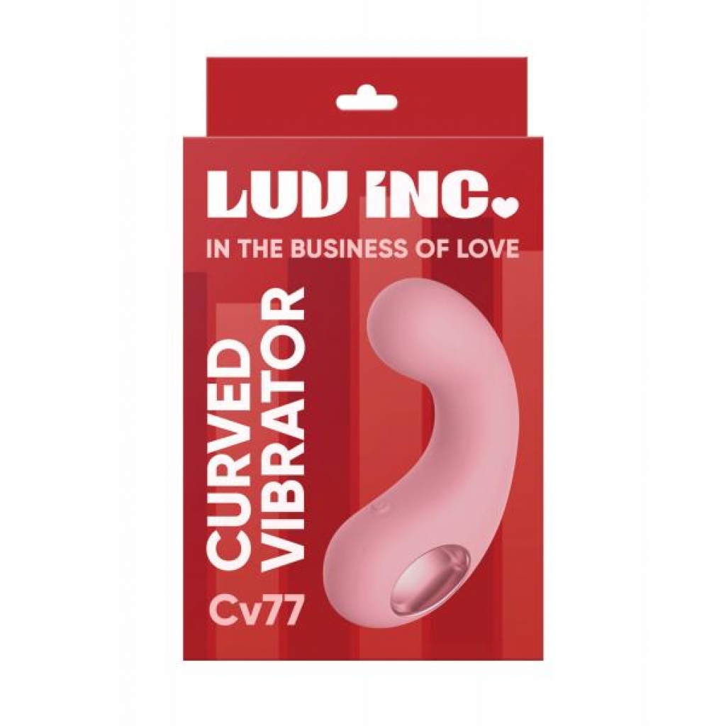 Luv Inc. Curved Vibrator - Light Pink Pleasure