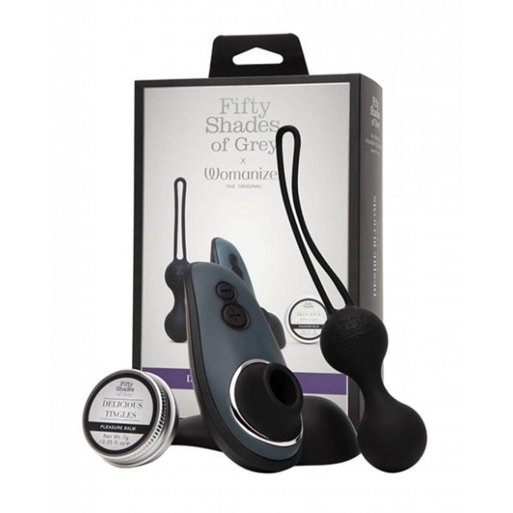 Fifty Shades Of Grey & Womanizer Desire Blooms Kit - Pleasure Awaits