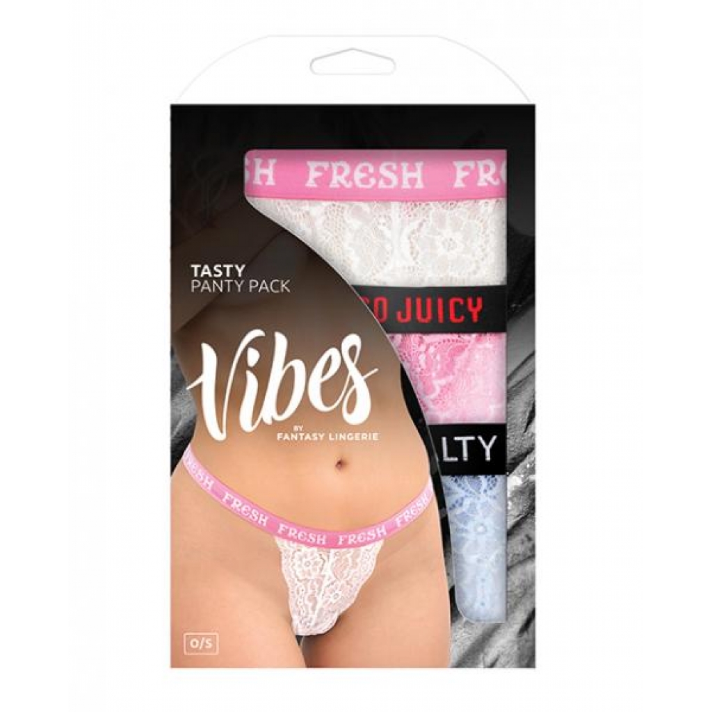 Vibes Tasty 3 Pack Thongs for Fun & Style