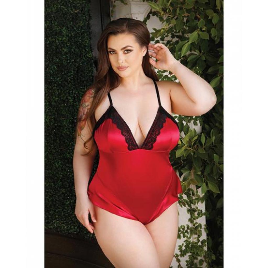 Curve Cleo Skirted Teddy with Snap Crotch - Elegance Meets Seduction