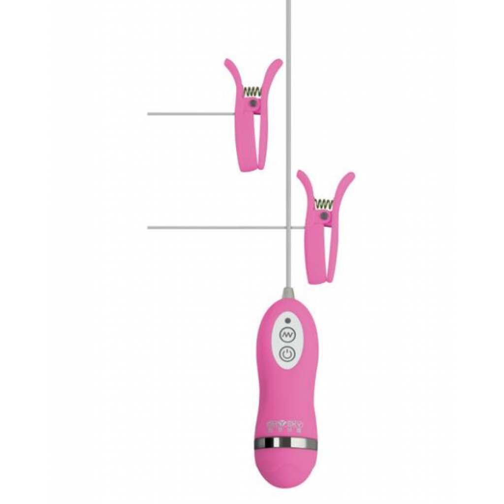 Gigaluv Vibro Clamps with 10 Functions - Pink