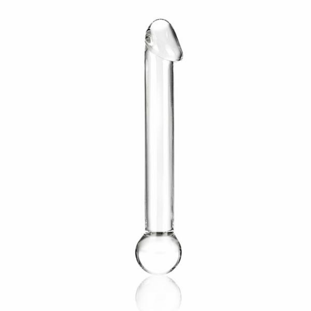 7-Inch Realistic Head Glass Dildo - Clear