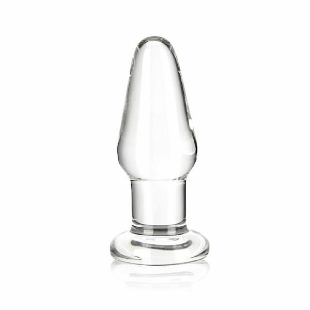 Glas 3.5 inches Glass Butt Plug - Clear