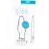 Glas 3.5 inches Glass Butt Plug - Clear