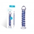 Glas Blue Spiral Glass Dildo - Luxurious Pleasure