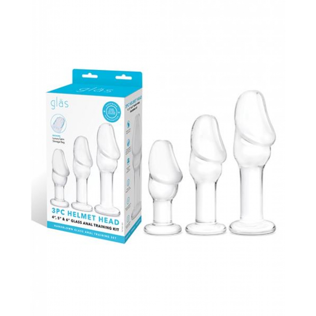 Glas Helmet Head Anal Training Kit - Set Of 3