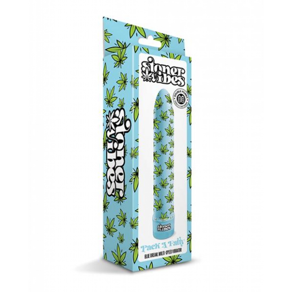 Stoner Vibes Pack A Fatty Multi Speed Vibrator - Blue Dream