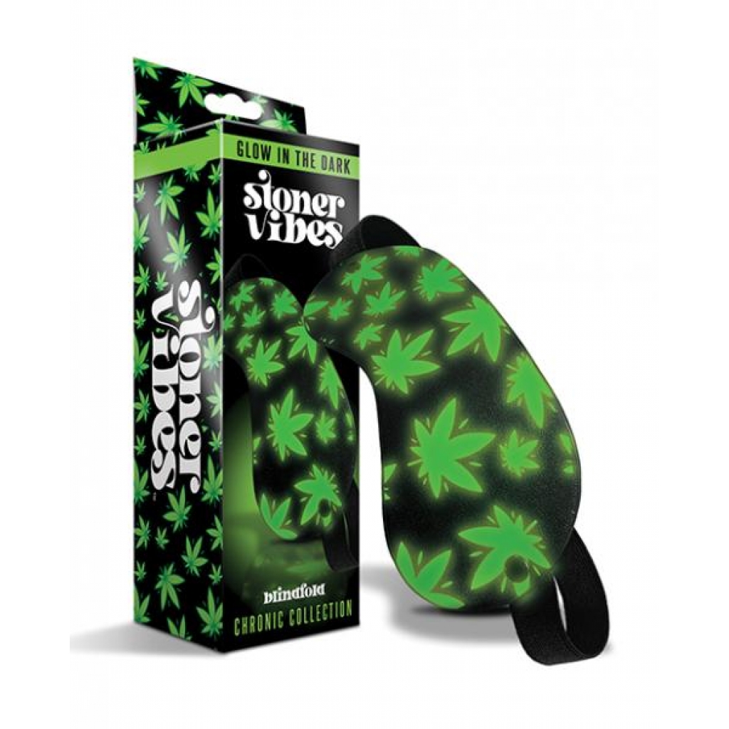 Stoner Vibes Glow In The Dark Blindfold for Sensory Play