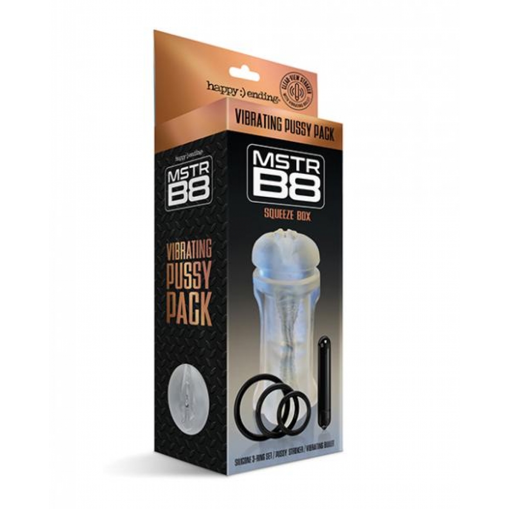 Mstr B8 Vibrating Pussy Pack - Kit Of 5 Clear