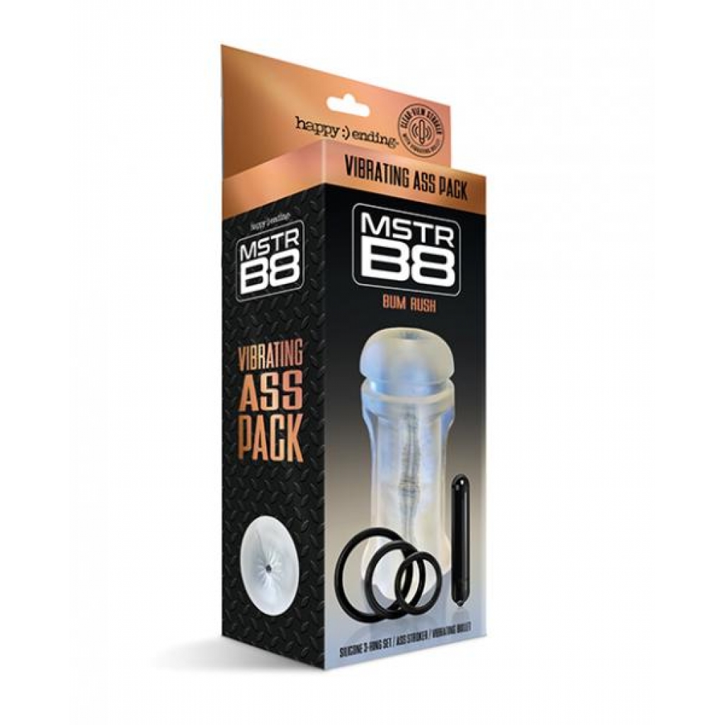 Mstr B8 Vibrating Ass Pack - 5 Kit Clear