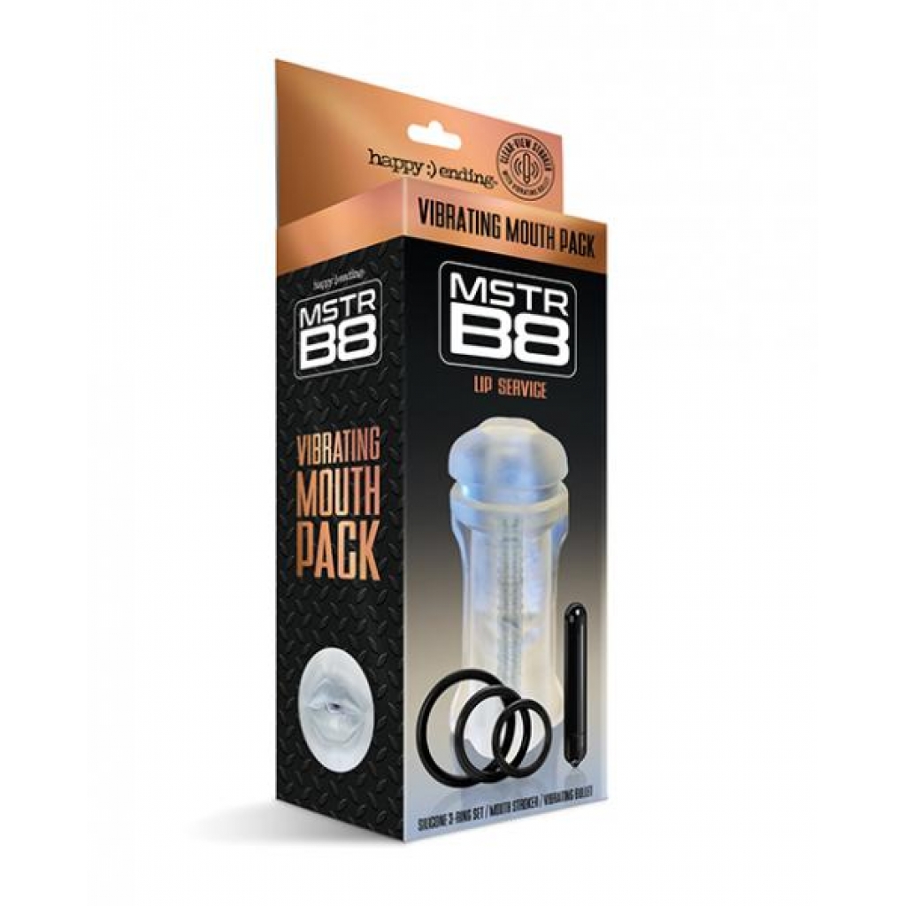 Mstr B8 Vibrating Mouth Ass Pack - Kit Of 5 Clear