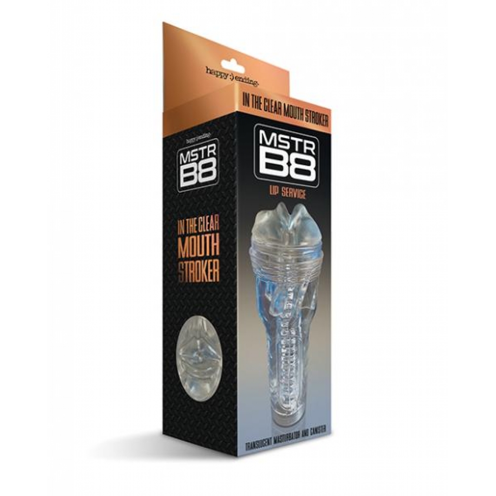 Mstr B8 Clear Mouth Stroker - Clear