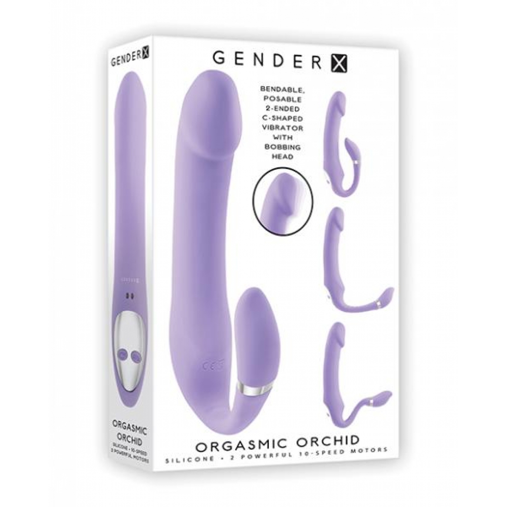 Gender X Orgasmic Orchid Posable Vibrator - Purple