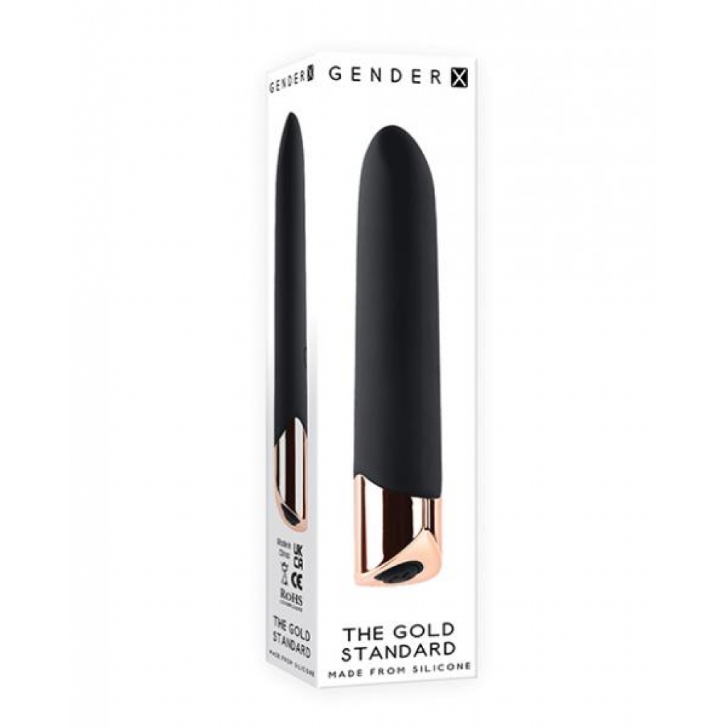 Gender X The Gold Standard Rechargeable Silicone Bullet - Chic Design