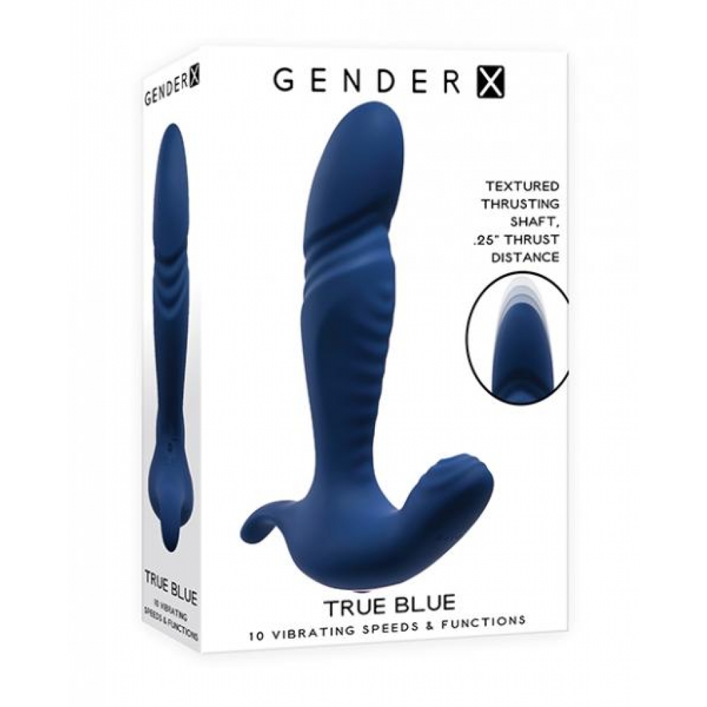 Gender X True Blue - Vibrating and Thrusting Pleasure