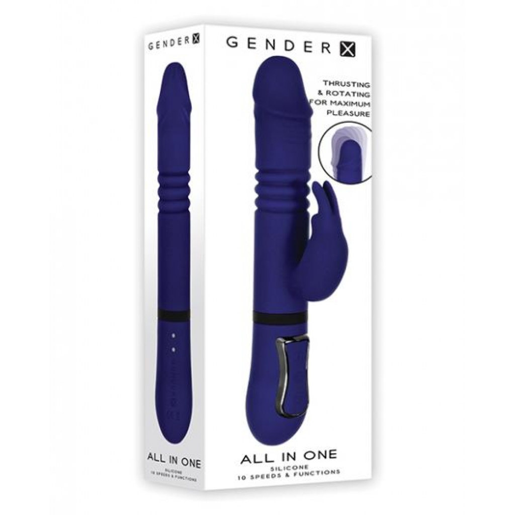 Gender X All In One Vibrating Toy - Purple