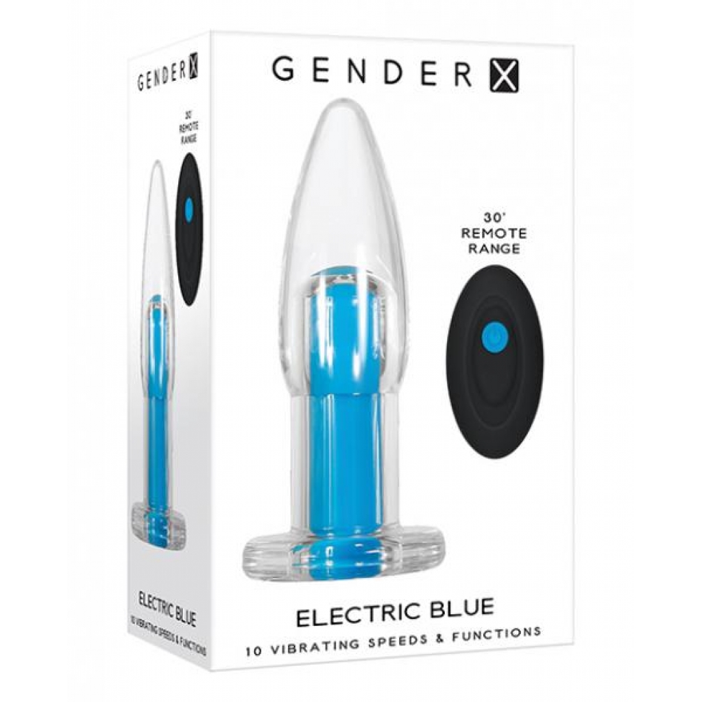 Gender X Electric Blue Clear/Blue Vibrator