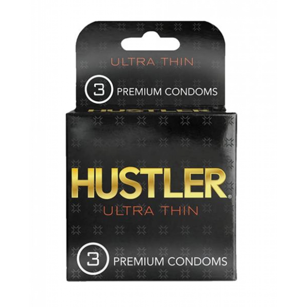 Hustler Ultra Thin Premium Condoms - Pack of 3